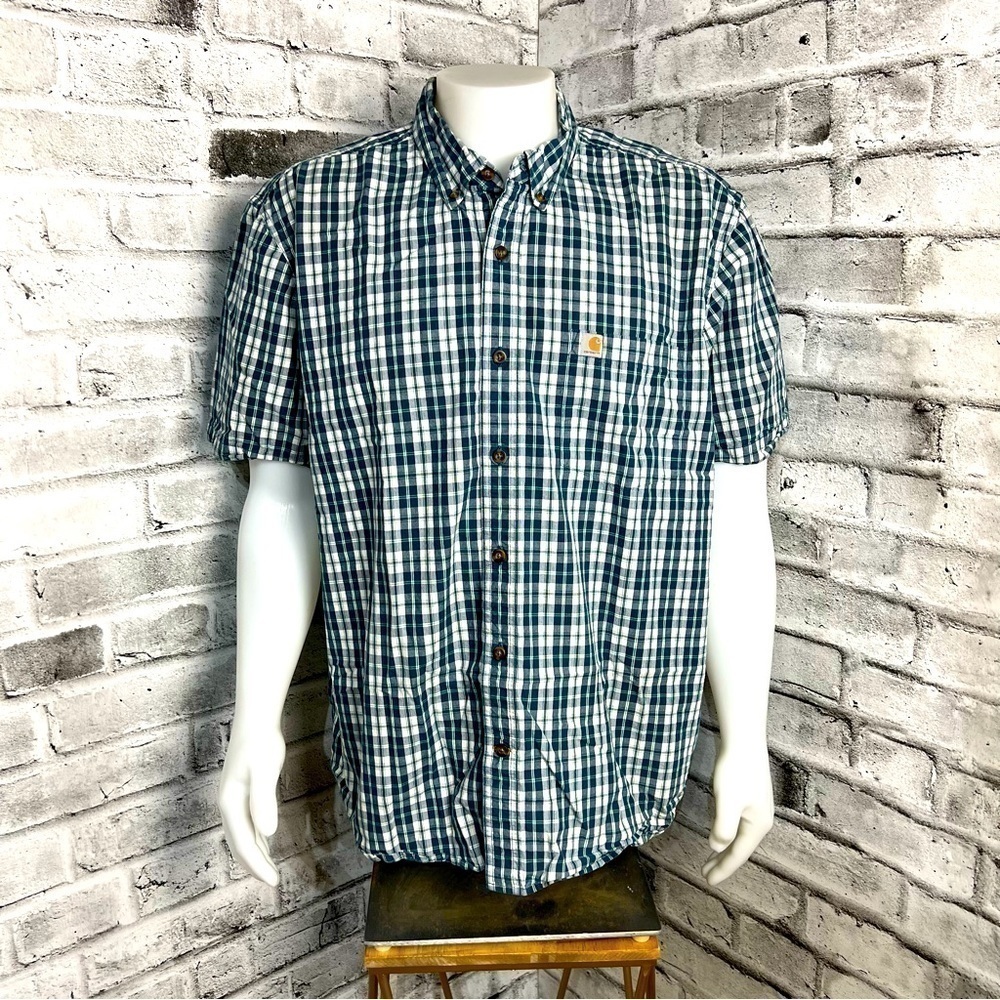Carhartt Relaxed Fit Plaid Button Down Shirt